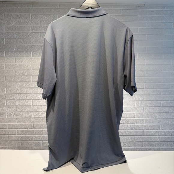 Peter Millar Summer Comfort Polo Shirt XL Blue Stripe Short Sleeve Golf Casual - Picture 2 of 3